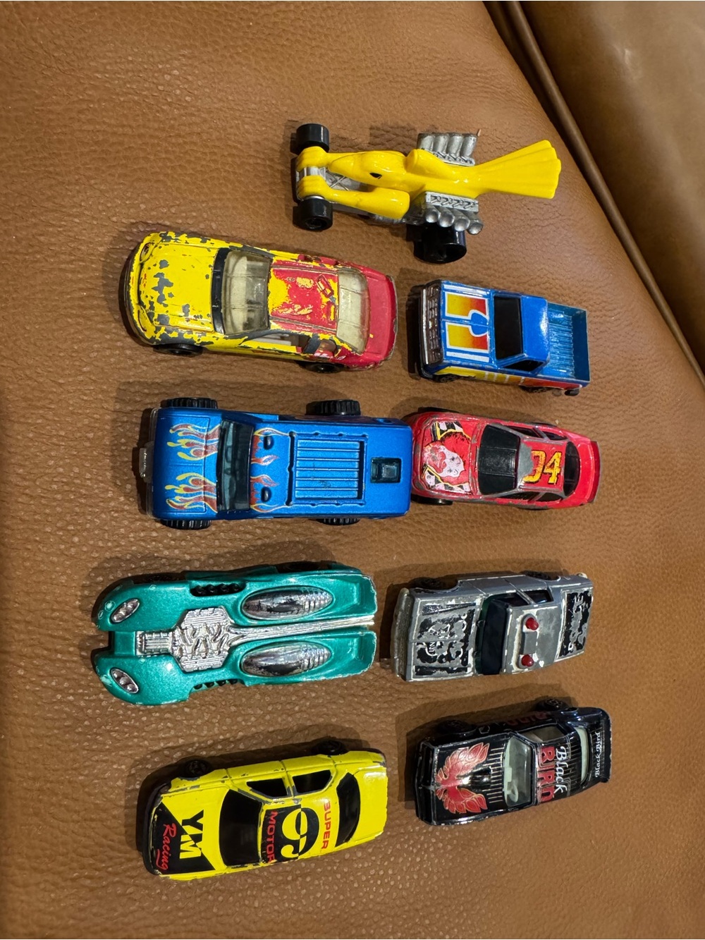 Assorted Kids Toy Cars - Multi-Color Die-Cast Vehicle Set of 9